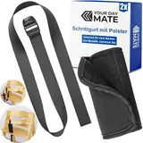 Schrittgurt und Gurtschoner Set für Hochstuhl, 2 Pack, Schwarz, Gurtriemen kompatibel mit Hauck Alpha Beta, Stokke Tripp Trapp, roba Sit Up, weicher Neopren Bezug, Gurtpolster Schrittgurt Kinderstuhl