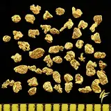 50 Stück echte Goldnuggets aus Alaska mit Echtheitszertifikat