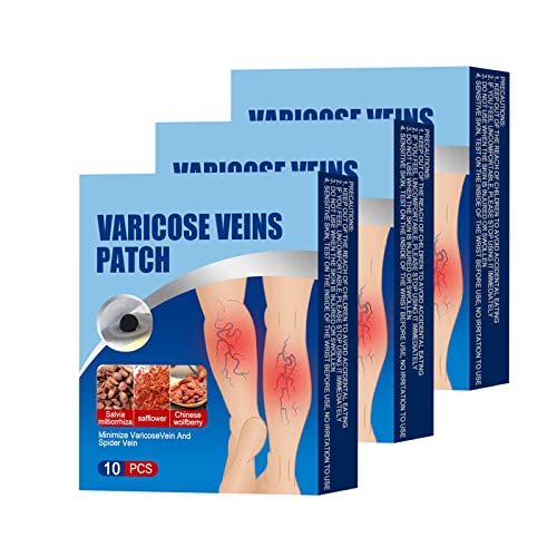 Patch Behandlung Krampfadern, 30 Stück Varicose Veins Patch Venen Krampfadern Pflaster Krampfadern Relief Patch Vene Patches Pflaster Krampfadern Aufkleber Verbesserung der Durchblutung