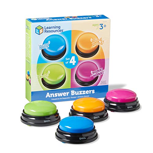 Learning Resources Original Antwort-Buzzer (4 Stück), 19.6 x 19.6 x 5.1 cm