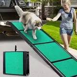 Maximale Länge 180cm Große Hunderampe Auto, Klappbare Hunderampe mit Anti-Rutsch-Oberfläche, Hunderampe Auto Klappbar für SUV, LKW & Outdoor Treppen, Hundetreppe Auto für 129kg Große Hunde SUV & LKW