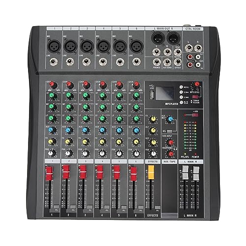 Mixer, AC100~240 V, Hoher Dynamischer Spielraum, Professioneller Gesangs-Sound-Mixer, Klar, Geräuschlos, für DJ-Studio