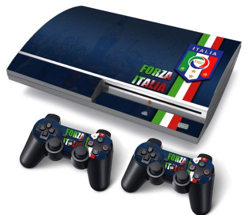 Funky Planet PS3 Fat PlayStation3 Fat Designfolie Sticker Skin Set für Konsole + 2 Controller by (Italia)