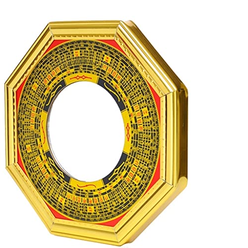 Feng Shui Bagua-Spiegel, Bagua-Spiegel, Eingang, Klatschspiegel, Legierung, Klatschspiegel, konvexer Spiegel, konkaver Spiegel, Feng Shui-Ornamente, Tai-Chi-Spiegel, 12 cm, bringt Glück (Größe: XL) (