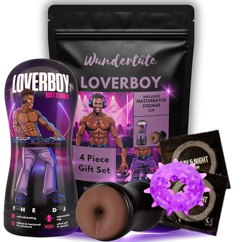 Sexspielzeug Sex Wundertüte für Männer 4 Teile Anal Masturbator THE DJ für Ihn Erotiek Zubehör Geschenk zum Junggesellen Abschied Liebesspielzeug ab 18 für den Mann alleine