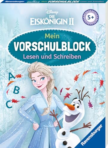 Disney Die Eiskönigin 2 Mein Vorschulblock Lesen und Schreiben – Konzentration, Erstes Lesen und Schreiben und Rätseln ab 5 Jahren – Spielerisches Lernen für Elsa-Fans ab Vorschule