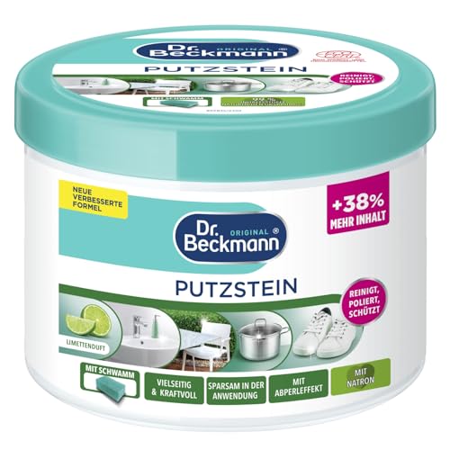 Dr. Beckmann Putzstein | Universalreiniger für den ganzen Haushalt | inkl. Putzschwamm | 550 g