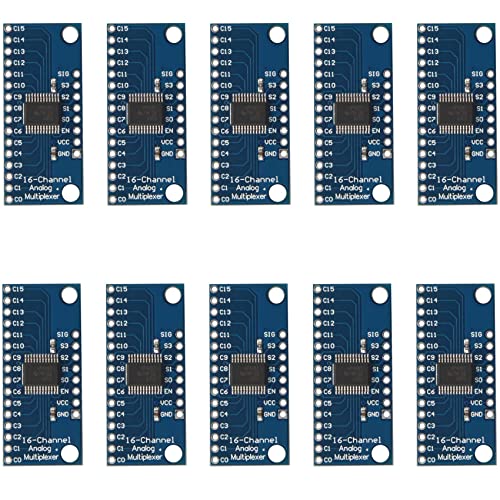Goufride 10 StüCk 16CH Analoges Multiplexer 74HC4067 CD74HC4067 PräZises Digitales Multiplexer MUX Breakout Board