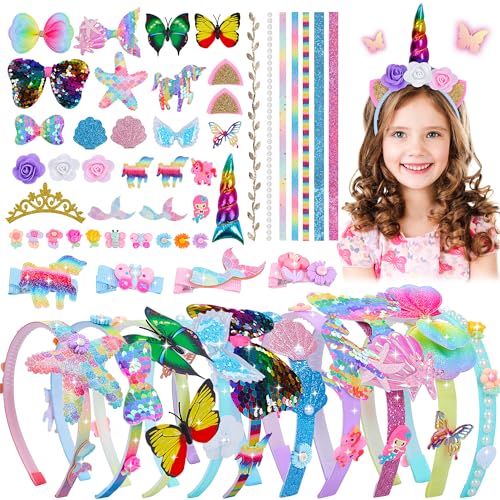 Haarband-Bastelset für Mädchen,tolle Geschenke für Mädchen ab 6 Jahren. DIY-Haarschmuck. Kunst- und Bastelsets für Kinder. Machen Sie Ihr eigenes modisches Haarband für 6,7,8 - 10 Jahre alte Mädchen.