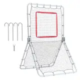 VEVOR Baseball und Softball Pitching Netz, Baseball Rebounder-Netz, 1066,8 x 1828,8 mm Softball Pitchback-Netz, Trainingsrebounder, 5 einstellbare Winkel, Bounce-Back-Netz für Üben Schlagen, Werfen