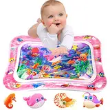 Infinno Wassermatte Baby Wasserspielmatte Spielzeug, Spielmatte Baby für 3 6 9 Monate (Rosenpulver)