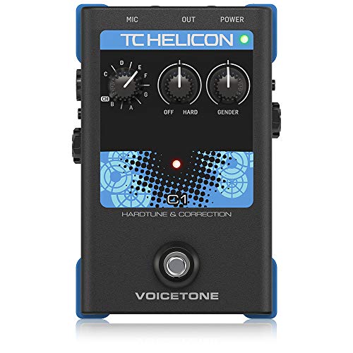 TC Helicon VOICETONE C1 Einfache 1-Tasten-Stompbox für flexible Tonhöhenkorrektur