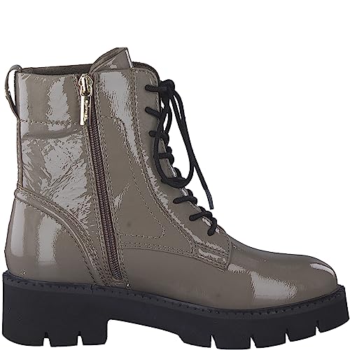 Tamaris Damen 8-85216-41 Stiefelette, Taupe Patent, 36 EU