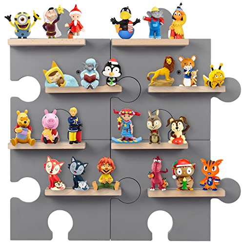 ZOEON Kinder Regal kompatibel mit Tonies für über 20 Figuren - Puzzle Design - zum Spielen und Sammeln - für Kinder Baby Zimmer