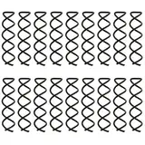 AOEVUIR 20 Pcs Spiral Hair Clip Black Hair Styling Spiral Pin for DIY Hair Style