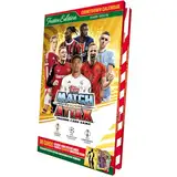 Topps Match Attax 24/25 - Adventskalender - 120 Match Attax-Karten, darunter 24 ganz neue Festtagskarten und eine garantiert neue und exklusive Gold-Edge-Karte!