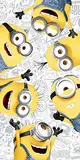 Jerry Fabrics Minions 2 Duschtuch Handtuch Badetuch 70 x 140 cm 100% Baumwolle Friends