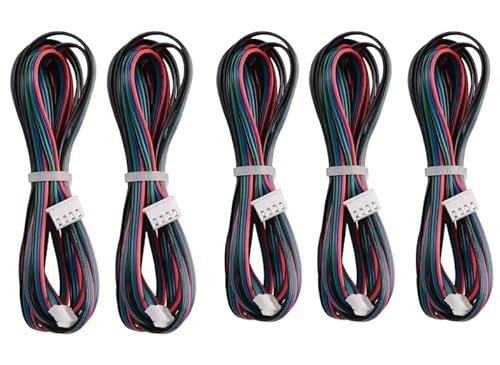 5 Pack | Schrittmotorkabel XH2.54 4Pin auf 6Pin PH2.0 für 3D Drucker | 1 Meter