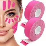 Kisvic Face Lifting Tape, 2 Stück Face Tape Lifting Gesicht, Gesichtstape Gegen Falten, Anti Falten Gesichtstape für Straffung und Straffung der Haut