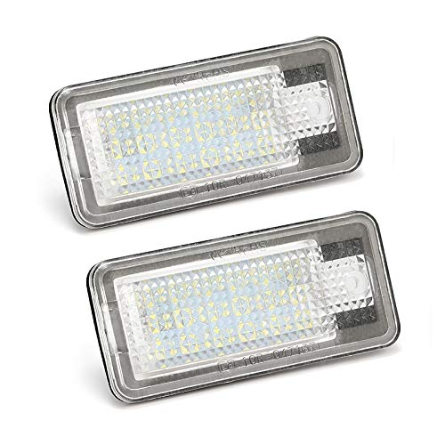 Kennzeichenbeleuchtung Nummernschild Licht Birne 2 STÜCKE Kennzeichen Licht für Audi A3 S3 A4 S4 B6 A6 S6 A8 S8 Q7 Licht für Auto Lizenznummer Teller Licht Lampe Auto Lichter heiß