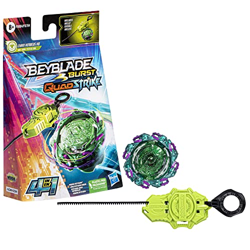 Hasbro Beyblade Burst QuadStrike Chain Kerbeus K8 Starter Pack, Battle Kreisel mit Starter, Spielzeugset