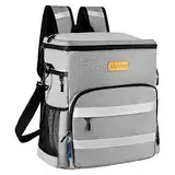 kiximay 30L Kühltasche groß faltbar - Kühltasche für Essen & Getränke, Kühltasche Picknicktasche, Isolierte Thermotasche, Kühltasche Auto für Strand/Picknick/Camping/BBQ