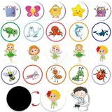 20 Stück Potty Training Stickers, Tier Töpfchen Training Sticker, Töpfchentraining, Auto Sticker Töpfchentraining, Für Jungen Und Mädchen Wiederverwendbare Aufkleber Mit 20 Mustern Auto Tier.