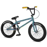 Eastern Bikes Wolfdog BMX-Fahrrad, 50,8 cm, Chromoly-Rahmen, Schieferblau / Gelb