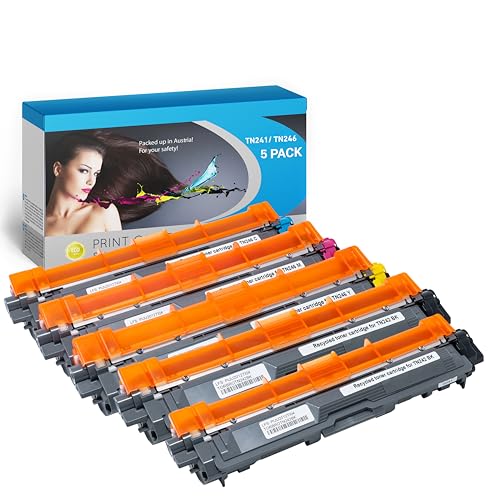 IPA Printservice TN242/246 Toner Multipack (5 Pack) – Kompatibler Toner für Brother MFC, Brother DCP & mehr – TN 242 TN 246 für zuverlässigen Druck – Druckerpatronen Brother