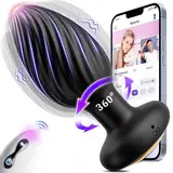 Analvibratoren für Mann Analplug# für Männer, Prostata Stimulation Männer Analplug Sex Spielzeug für die Männer mit 7 Rotation 7 Vibration, Anal Plug Sex Spielzeug für Paare Buttplug Sexspielzeug