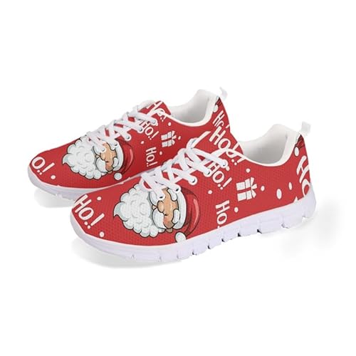 Jndtueit Einkaufsprodukte: der weihnachtsmann (freizeitbarschuhe) und fröhliche Weihnachten, Airborne Laufschuhe, Sport und rotem