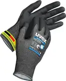 Uvex phynomic F XG, 1 Paar - Schnittschutz - & Grip-Handschuh für feuchte & ölige Bereiche - feinfühlig & abriebfest - schwarz - Größe 09/L