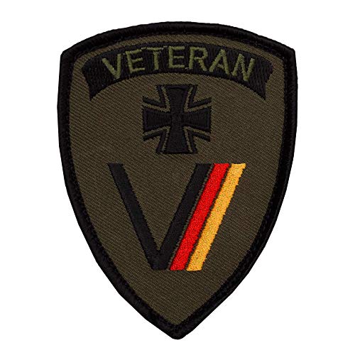 Café Viereck ® Bundeswehr Veteran Patch Gestickt mit Klett - 7 cm x 9 cm