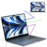 2 Stück Blaulichtfilter Displayschutzfolie für MacBook Air 13.6 Zoll(2022-2024, M2, M3), Blendschutzfolie Augenschutz Schutzfolie, Hochauflösender Screen Laptop Bildschirm für Mac Air 13"(A2681 A3113)