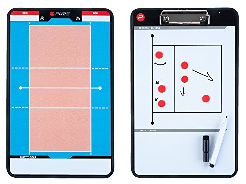 Pure2Improve Unisex Trainingsboard Taktiktafel, Volleyball, 35x22cm EU