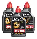 MOTUL GEAR COMPETITION 100% Synthetik 75 W140 3x 1Liter