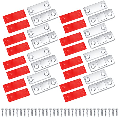 8 Stück Magnetschnäpper, Magnete Schranktüren Selbstklebend Stark, Türmagnete, Magnetverschluss, für Möbeltüren Kabinett Balkontür Schiebetür Magnetschloss Türschließe