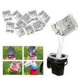 30 Stück tragbares WC-absorbierendes Gel, Notfall-WC-Abfallbehandlung, umweltfreundliches saugfähiges Gel, tragbares Toilettenpulver, Kot-Urin-Pulver für Camping, Outdoor-Wandern