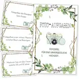 Fotoaufgaben Hochzeit - Interaktives Hochzeitsspiel mit 100+5 Fotoaufgaben - fotospiel hochzeit,hochzeitsspiele für gäste- Perfekt für Hochzeitsfotos & Fotobox accessoires hochzeit Hochzeitsdeko (a)