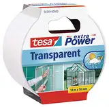 tesa extra Power Reparaturband transparent, selbstklebend, für Haushaltsreparaturen, 10m x 50mm