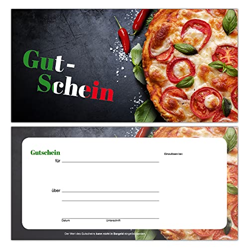 50 Gutscheine Gutscheinkarten Geschenkgutscheine – edel neutral taliener, Ristorante, Pizzeria, Gastronomie, Restaurant, Bar und Imbiss Pasta Italien