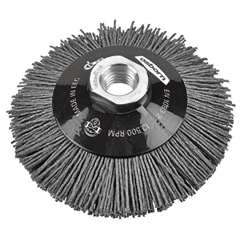 Osborn 6802622891 NEUHEIT Kegelbürste für Akku-Winkelschleifer, Durchmesser 100 mm, Schwarz