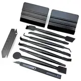 Umaki Auto-Folien-Werkzeugset mit Kunststoffschaber, 9 mm Universalmesser und 10 Klingen sowie 7-IN-1 Micro-Folien-Rakel - Ideal für Fensterfolien, Autolackschutzfolien, Autoaufkleber und Grafiken