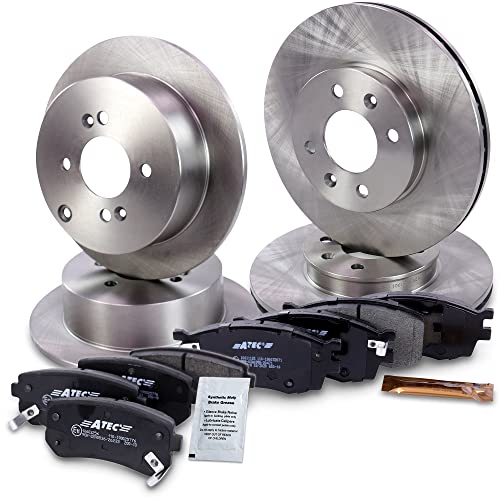 BESTPRICE Bremsenset inkl. Bremsscheiben vorne Ø 256 mm + hinten Ø 262 mm + Bremsbeläge vorne und hinten, Kompatibel mit HYUNDAI ACCENT 3 (MC) (MC), i20 I (PB, PBT), KIA RIO