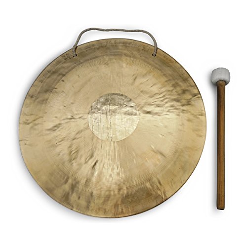 Feng Gong/Wind Gong, toller Klang, 40 cm, inklusiv Holz-/ Baumwollklöppel -7014-