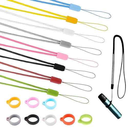 AUEFUDQ 8 Stück Lanyard Silikon Elektronische Zigarette, Schlüsselband, Schlüsselband Personalisiert, Elektronische Zigarette Lanyard, Nylon Lanyards, Schlüsselbänder Für Zigarette