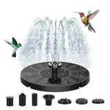 Sprifityy Solar Springbrunnen für Außen, Solarbrunnen für Draussen mit 7 Fontänenstile, Solar Schwimmender Fontäne Pumpe, Solar Wasserpumpe für Garten, Teich, Fisch-Behälter, Vogelbad, Schwimmbecken