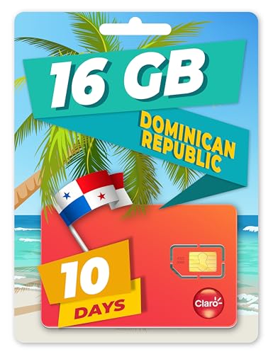 Lokale SIM-Karte für die Dominikanische Republik 16 GB / 10 Tage/Anrufe/Aktivierung nur online unter www marcopolomobile.com