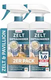 PLINTEX® 2x580ml Zelt & Pavillon Imprägnierung | Imprägnierspray für Zelte, Markisen, Sonnenschirm oder Pavillons | effektiver Flächen- & Nahtdichter für Zelte | dermatologisch getestet & atmungsaktiv