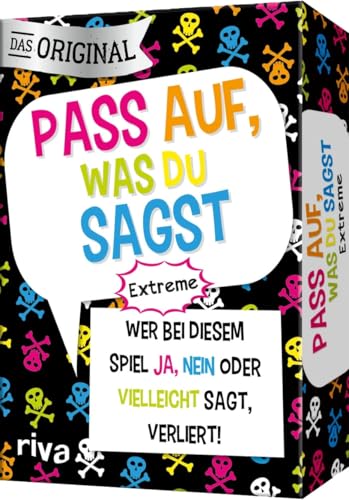 Pass auf, was du sagst – Extreme: Wer bei diesem Spiel »Ja«, »Nein« oder »Vielleicht« sagt, verliert! | Das Original. Das perfekte Geschenk zu Geburtstag, Weihnachten. Ab 18 Jahren